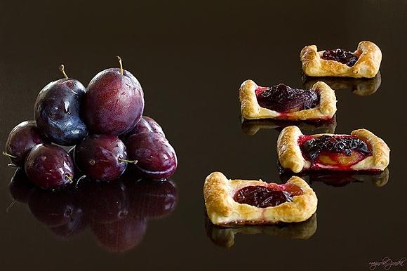 Ciasteczka francuskie ze śliwką