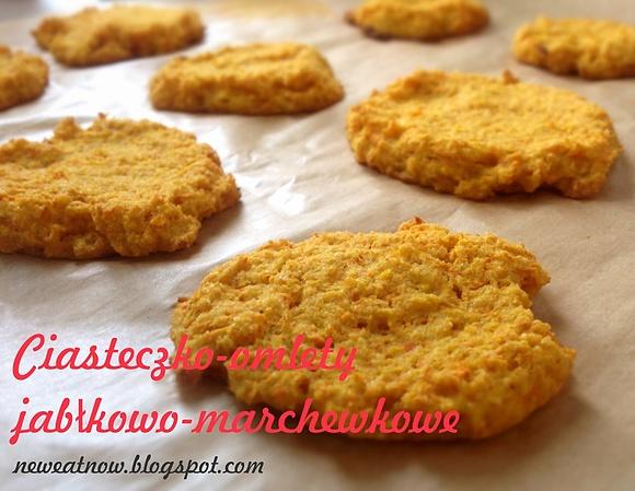Marchewkowo-jabłkowe ciasteczka bez cukru i glutenu