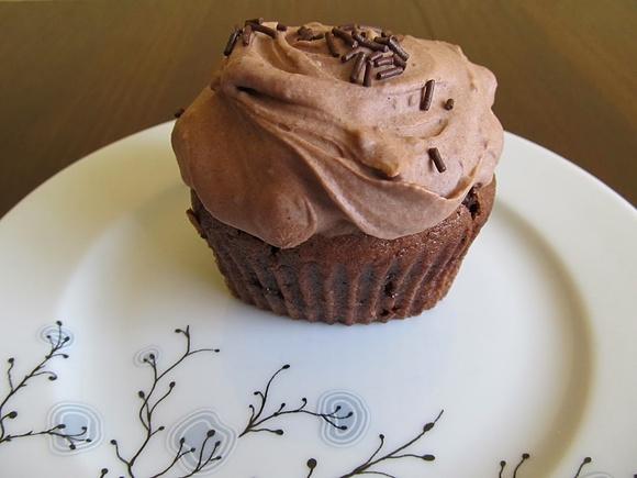 Czekoladowe muffinki z kremem czekoladowym