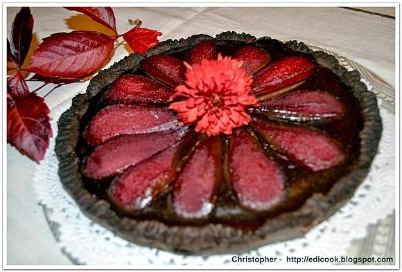 Gruszki na okrągło - tarta z gruszkami