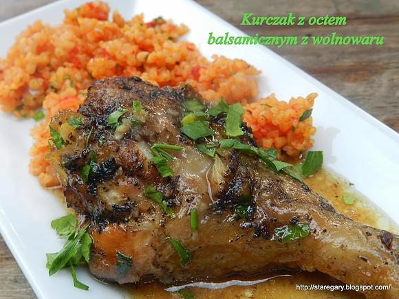 Kurczak z octem balsamicznym w wolnowarze