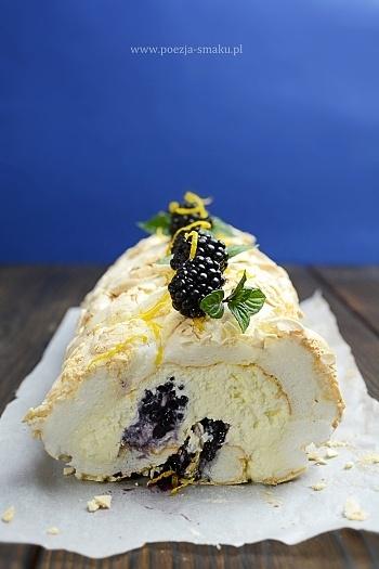 Rolada bezowa z mascarpone