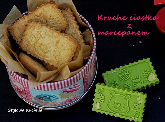 Kruche ciasteczka z marcepanem