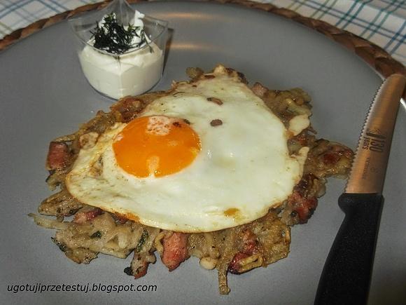 Ostre rösti ziemniaczane - przepis na placki z boczkiem