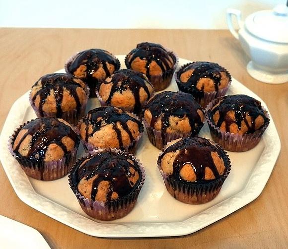 Bananowe muffinki z płatkami owsianymi