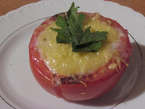 Jajka zapiekane w pomidorach