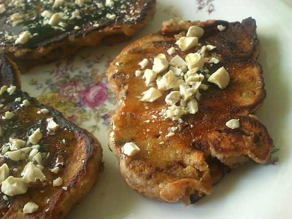 Snickersowe pancakes