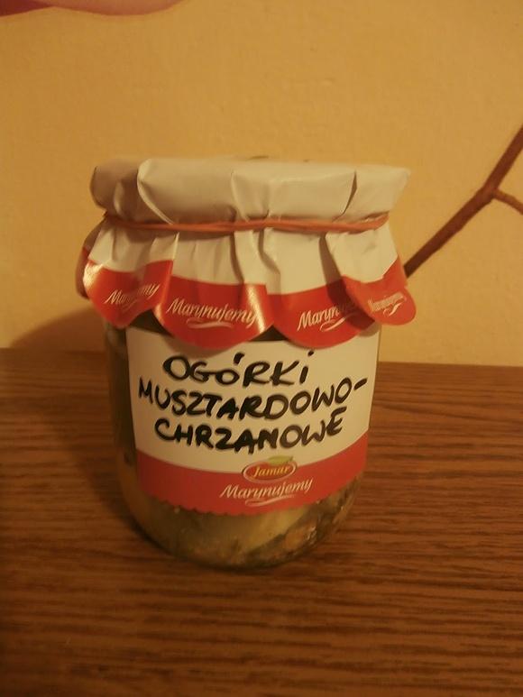 Ogórki z musztarda i chrzanem