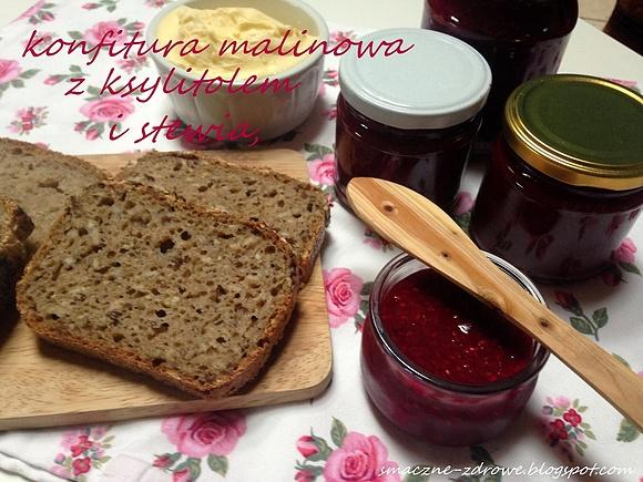 Konfitura malinowa z ksylitolem i stewią