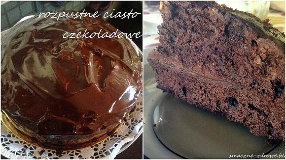 Wegańskie ciasto czekoladowe z dyniowym kremem