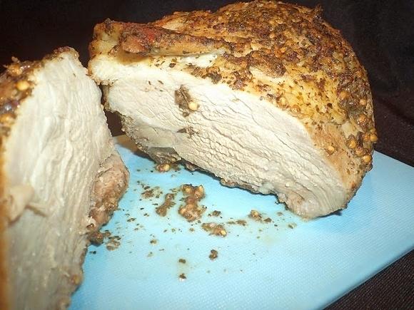 Szynka pieczona w marynacie z musztardą meksykańską