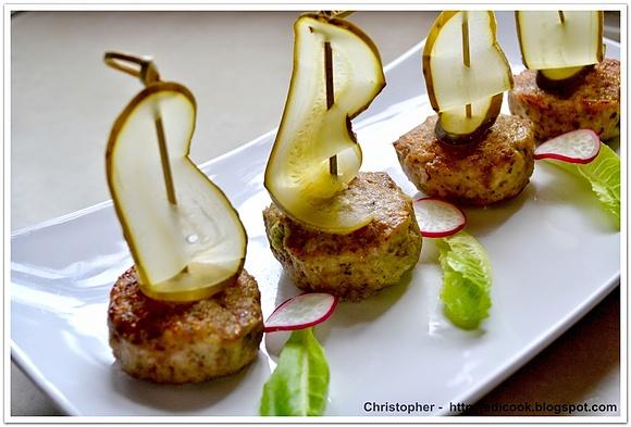 Mielone w muffinkach z chrzanem i pastą wasabi