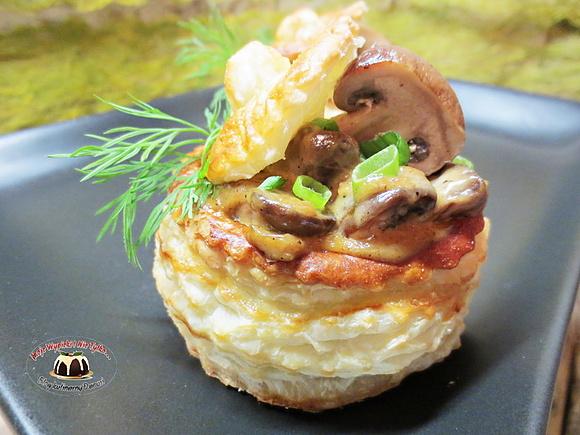 Vol-au-vent z pieczarkami brunatnymi