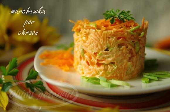 Surówka marchewkowo-porowa