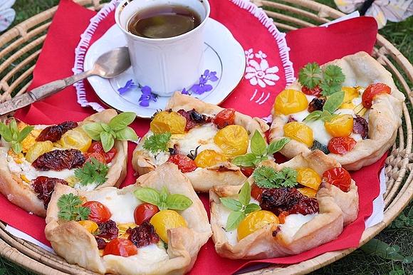 Pizzerinki z kwiatami dyni