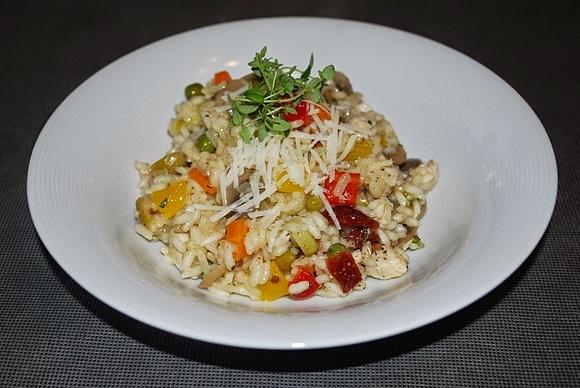 Risotto z kurczakiem i warzywami