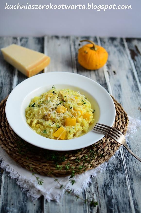 Kremowe risotto z dynią i kurczakiem