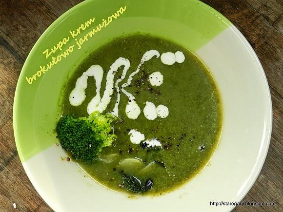 Zupa krem brokułowo jarmużowa