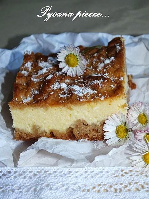 Sernik na czekoladowym spodzie