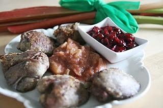 Wątróbka z rabarbarem