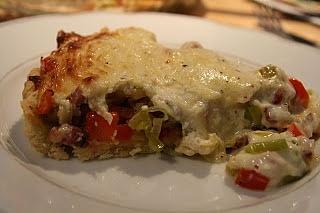 Tarta z porami i boczkiem