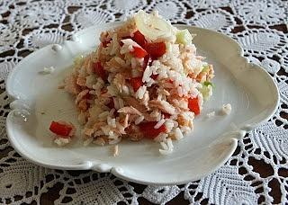 Sałatka z łososiem