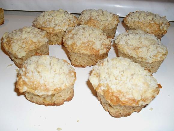 Muffinki z jabłkami i kruszonką