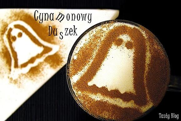 Cynamonowy duszek do kawy na Halloween