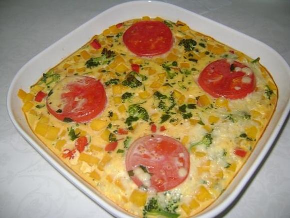 Kolorowa frittata wielowarzywna