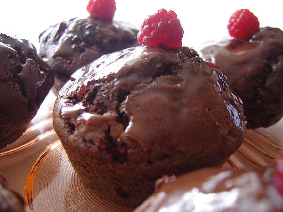 Muffiny czekoladowo-malinowe