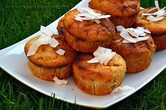 Pełnoziarniste muffinki kokosowe na śniadanie