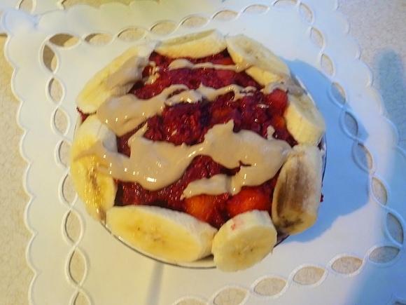 Owsianka z chia, burakiem i dynią na napoju ryżowym