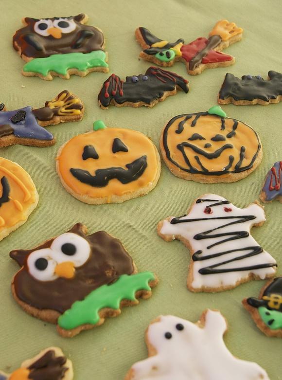 Ciasteczka na Halloween z upiornym motywem