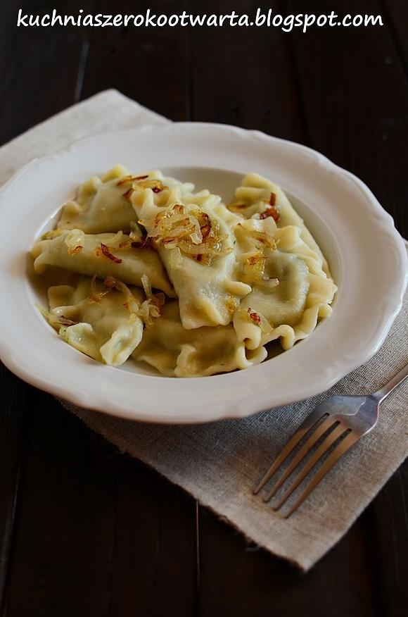 Pierogi ze szpinakiem i ricottą