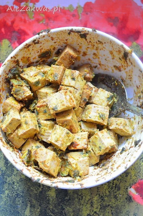 Tofu marynowane i smażone