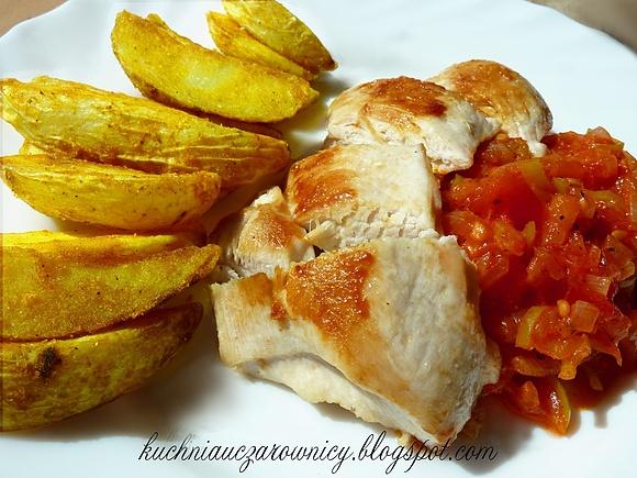 Grillowany kurczak z pomidorową salsą