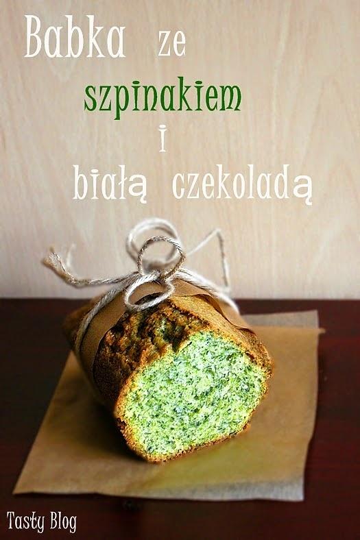 Babka ze szpinakiem i białą czekoladą