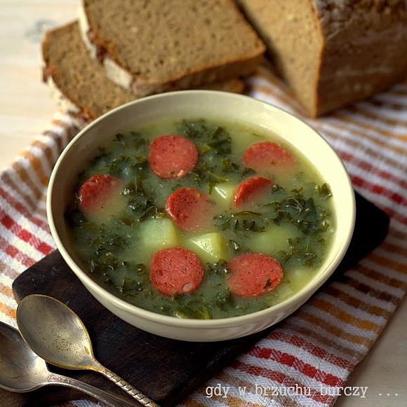Zupa z jarmużem