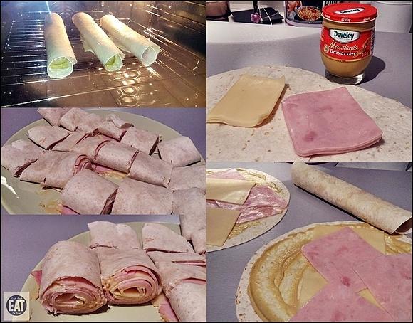 Serowo-szynkowa tortilla