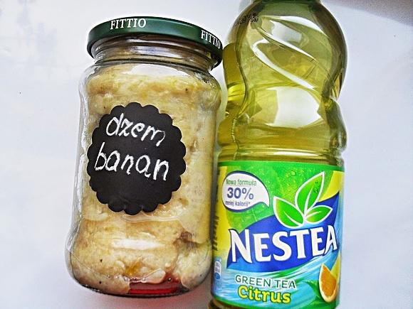 Dżem bananowy na zielonej herbacie