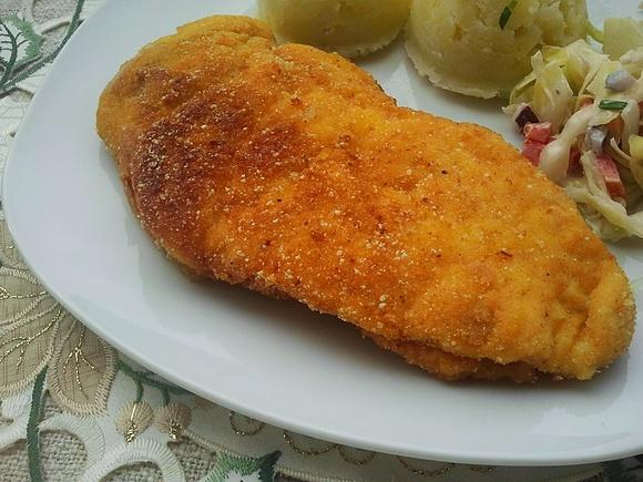 Kotlet w musztardowej panierce
