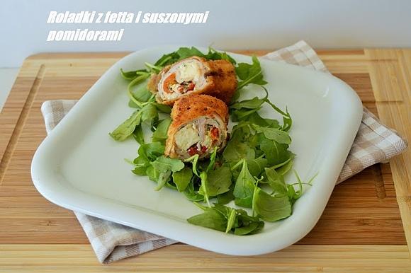 Roladki drobiowe z fetta i suszonymi pomidorami