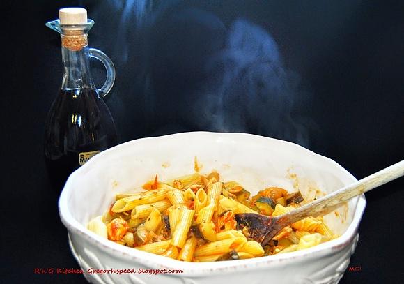 Penne z cukinią i kurczakiem