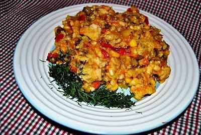 Risotto z kurczakiem marynowanym w wódce