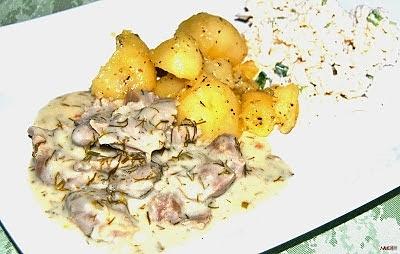 Gulasz z żołądków drobiowych