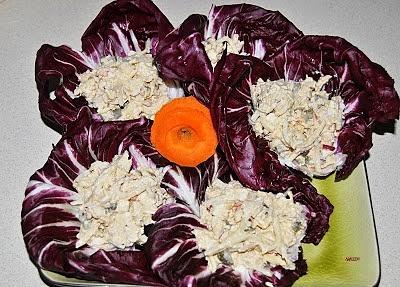 Radicchio z tuńczykiem i warzywami