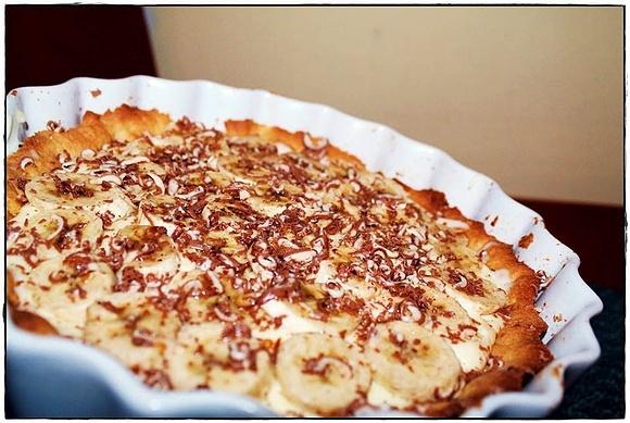Grufee - tarta gruszkowo-bananowa z bitą śmietaną