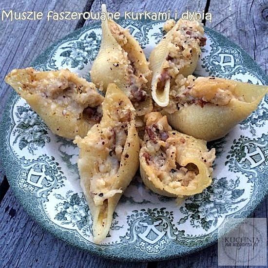 Muszle faszerowane kurkami i dynią