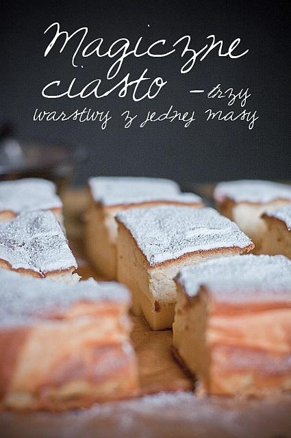 Magiczne ciasto trójwarstwowe
