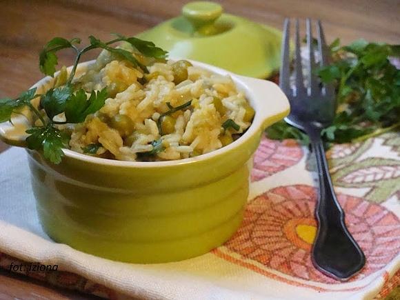 Risotto z groszkiem